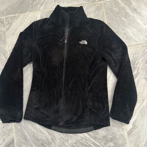 The North Face Womens Black Full Zip Sherpa Jacket Size Small